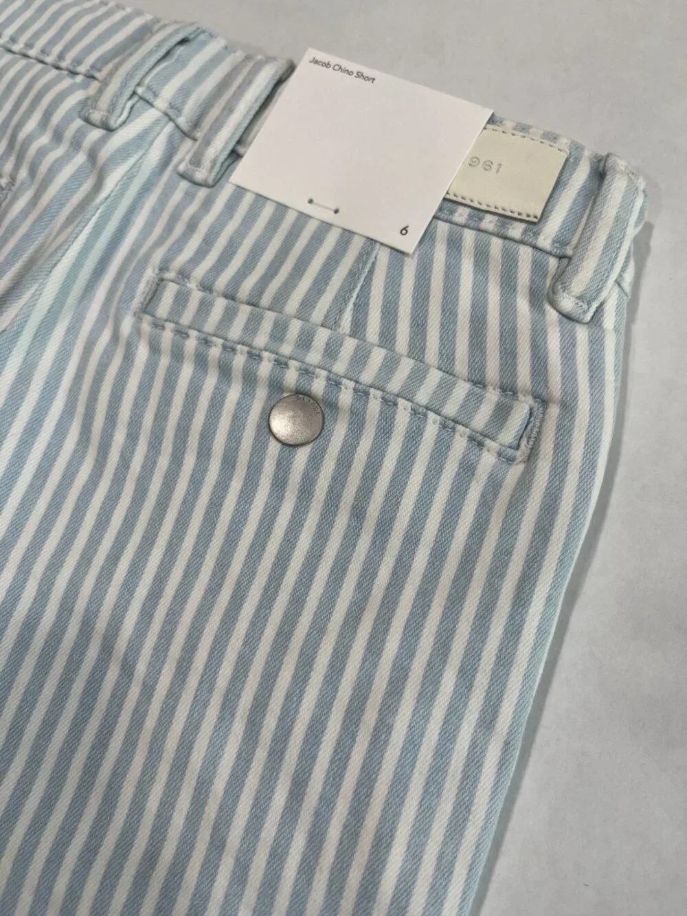Boy - 4, 5, 6, 7, 10 - NWT DL1961 Jacob Chino Short in Shipmate Stripes